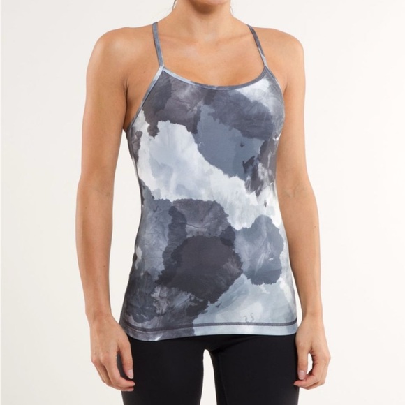 Lululemon Power Y Tank *Everlux Black and white Size 4 - Picture 1 of 12
